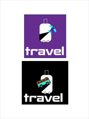 travel logo, bus logo, airplane logo, bus tavel logo, airplane travel logo