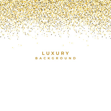 luxury golden grunge dots glitter particles award or celebration background