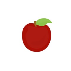 illustration vector graphic of fruit apple. Fit for Apples are a fruit with a sweet and savory taste. There are many variations, including red and green apples. Even though they are different types.