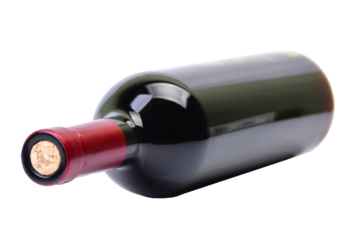 Bottle of wine isolated