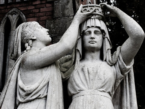 Queen of Egypt Cleopatra with a crown on her head