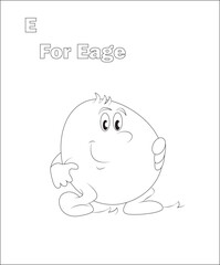 Egg coloring page