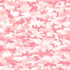 Camouflage pattern background. Classic clothing style masking camo repeat print