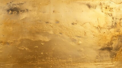 Gespachtelte leuchtend goldene Farbe auf einer Wand