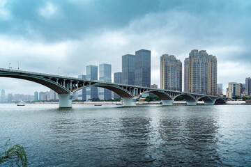 Fototapeta na wymiar Changsha Juzizhou Bridge