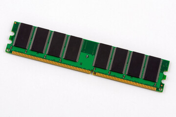 dram memory module on a white background
