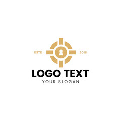 Lock Luxury Logo Design Vector