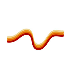 Multicolored Line Decoration Element