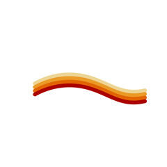 Multicolored Line Decoration Element