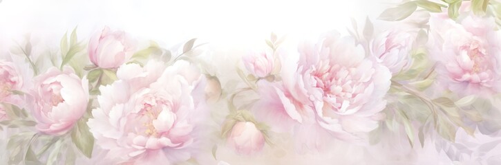 Obraz na płótnie Canvas Floral watercolour background