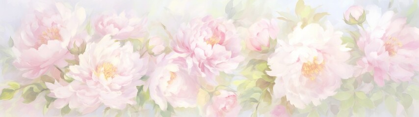 Fototapeta na wymiar Floral watercolour background