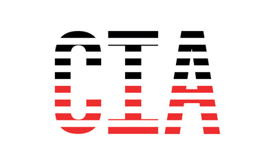 CIA three initial letter iconic line negative space minimal logo design vector template. monogram, abstract, wordmark, business, typography, minimalist, brand, company, flat, modern, unique, simple