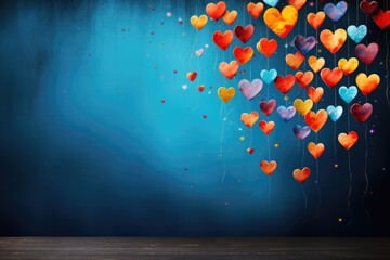 Illustration sur le thème de l'amour, st valentin. Illustration background with love as theme, Valentine's day.