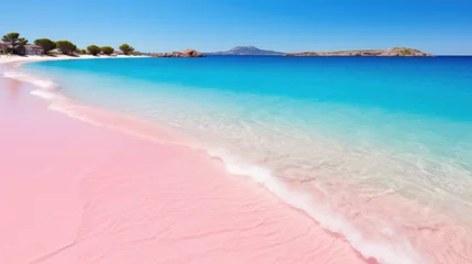 Fototapete Elafonissi Strand, Kreta, Griekenland Beach with pink sand, clear sunny weather