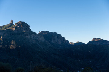 mountains in the morning