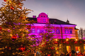 Schloss Hellbrunn Advent Markt, Salzburg, Österreich