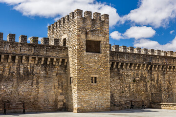 Old stone fortress walls. Vitoria-Gasteiz, Basque Country, Spain.