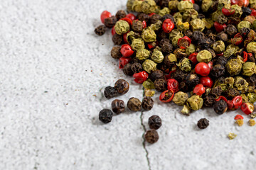 Large pile of allspice peas. Food background.Background made of middle eastern traditional spice ....