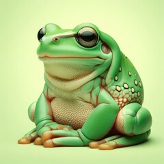 frog on a  simple  background