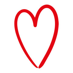 Hand Drawn Heart Line