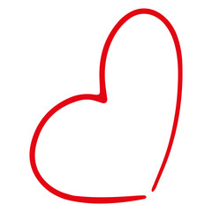 Hand Drawn Heart Line