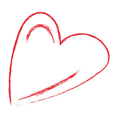 Hand Drawn Heart Line