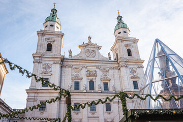 Adventmarkt in the City of Salzburg, Austria