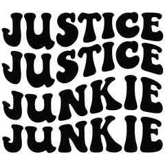 Justice junkie Retro SVG