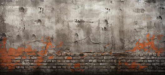Combine the rough texture of an urban wall with graffiti elements to create a unique, street...