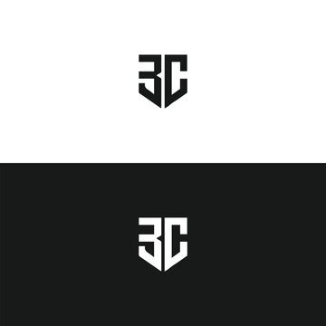 BC logo. B C design. White BC letter. BC, B C letter logo design. Initial letter BC linked circle uppercase monogram logo. B C letter logo vector design.	
