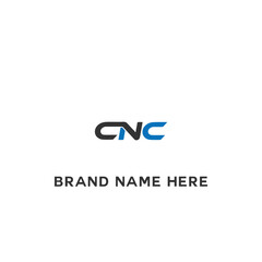 CNC logo. C N C design. White CNC letter. CNC, C N C letter logo design. Initial letter CNC linked circle uppercase monogram logo. C N C letter logo vector design.	

