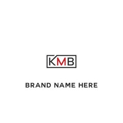 KMB logo. K M B design. White KMB letter. KMB, K M B letter logo design. Initial letter KMB linked circle uppercase monogram logo. K M B letter logo vector design.	

