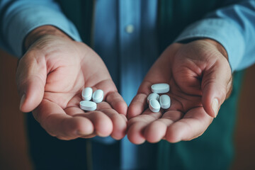 A person taking a thyroid medication, emphasizing the importance of medication adherence in managing thyroid conditions.