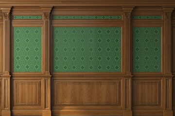 Cabinet wall background wood panels