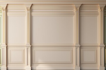 Cabinet wall background wood panels © denisik11