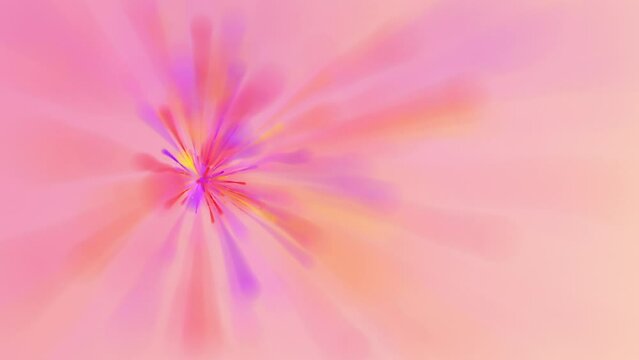 Soft explosion of warm pastel colors flowing in slow motion. This vibrant colorful watercolor paint splash effect is full HD and a seamless loop.