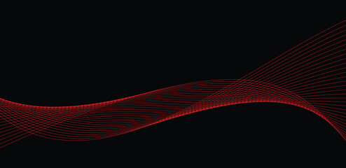 Red line and black background 