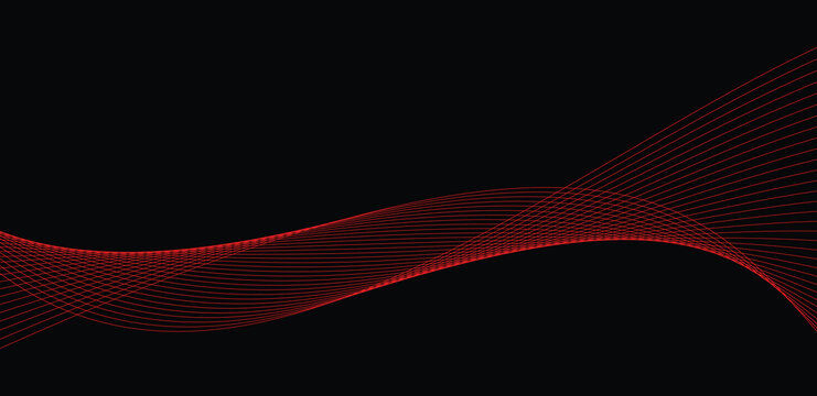 Red line and black background 
