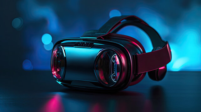 Virtual reality headset showcasing