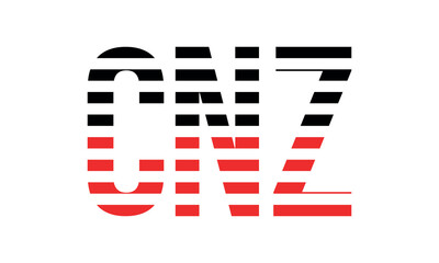 CNZ three initial letter iconic line negative space minimal logo design vector template. monogram, abstract, wordmark, business, typography, minimalist, brand, company, flat, modern, unique, simple