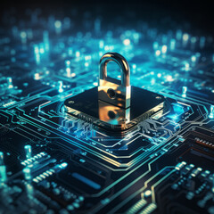 Cyber security concept Business technology hacking close up.