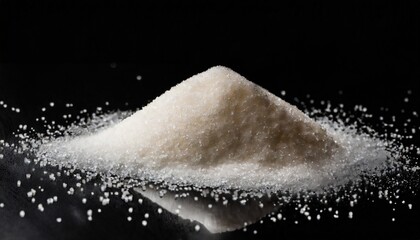 山盛りの砂糖とシンプルな背景