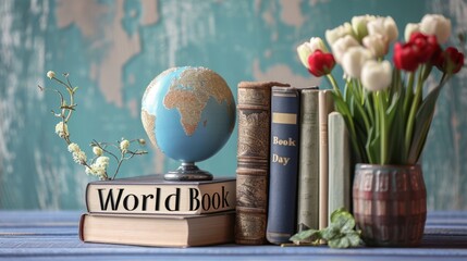 World Book Day banner design. International literacy day