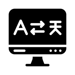 computer glyph icon