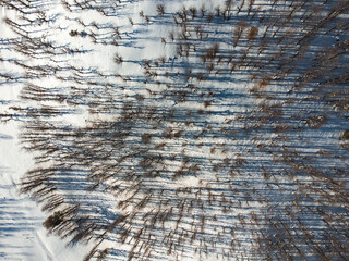 Aerial view snow and winter for Arabs, snowfall in Jijel state, Algeria, Maghreb, snow in Arab...