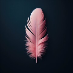 feather isolated on simple background