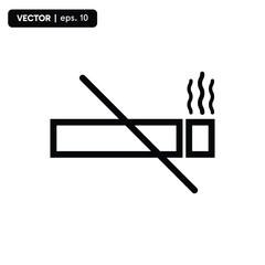 no smoking icon, no smoking area icon. vector eps 10