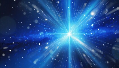 Fototapeta na wymiar abstract blue background explosion star