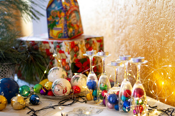 New Year's atmosphere at home 2024