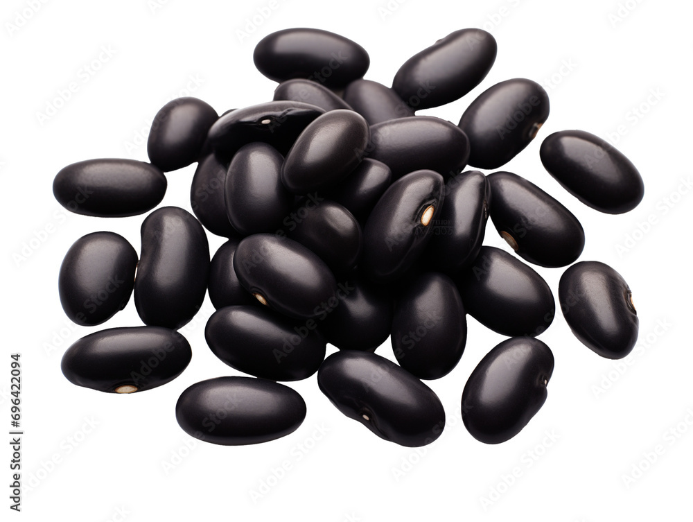 Wall mural black beans isolated